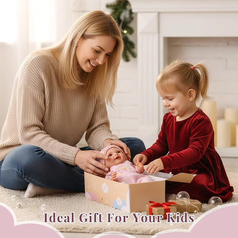 10-Inch 3+ 4 5 6 BABESIDE Baby Doll Girl - Realistic Baby Dolls with Magic Feeding Bottle Real Life Vinyl Toy Gift