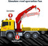 15 Inch Set 8-10 Friction Powered Large Tow Truck Toy with Lights & Sounds, Movable Crane Arm, Tow Mater Tilt Ramp