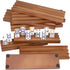 WodGod Wooden Domino Racks Set of 8, Wood Domino Tiles Trays, Domino