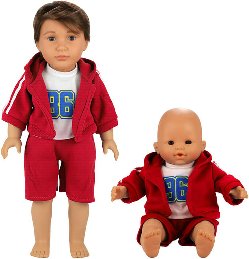 6 Sets 14 16 Inch 18 Inch BARWA Boy Doll Clothes Doll Clothes Daily Casual Clothes Outfits Compatible for to and Dolls