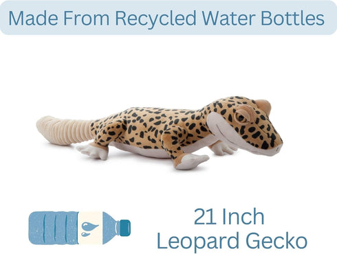 24 inches The Petting Zoo Leopard Gecko Stuffed Animal, Gifts for Kids, Wild Onez Zoo Animals, Leopard Gecko Plush Toy
