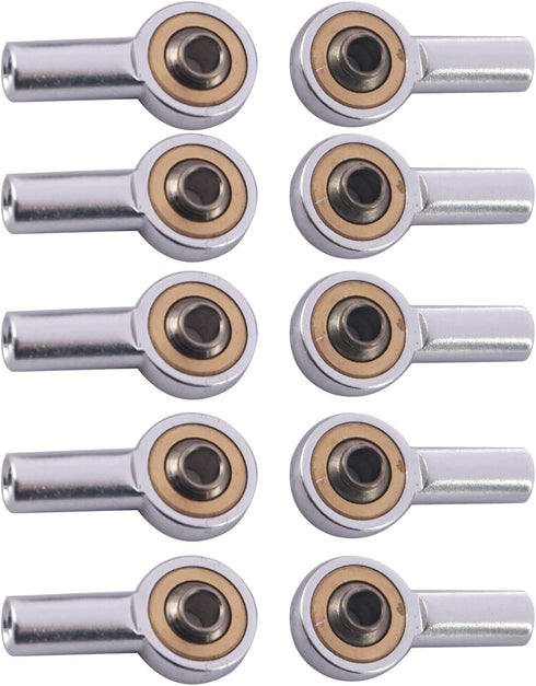 BONRI 10Pcs M2 2mm 4WD ShareGoo Aluminum Tie Rod End Ball Joint Link Ball Head Holder Steering Linkage Compatible