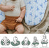 Summer Blue Lobster Bows Stripe Baby Nursing Pillow Covers for Boy Girl Lobsters Sea Ocean Stripes Nursing Slipcover