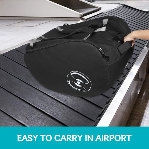 YOREPEK Padded Car Seat Travel Bag for Airplane, Compatible with Doona Car Seat, Foldable Gate Check Backpack