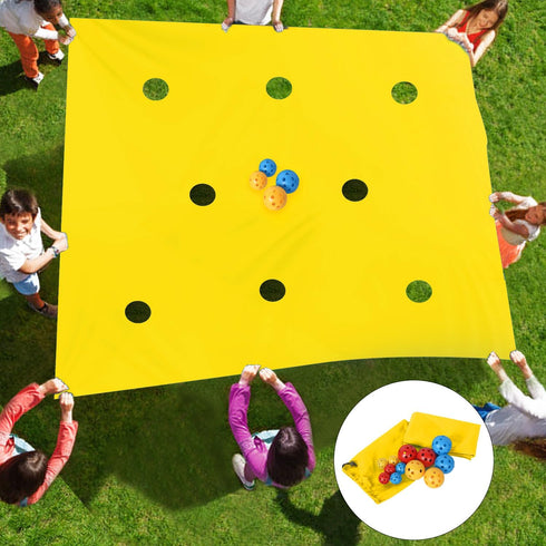 Sonyabecca Team Building Hole Tarp Game - Yellow