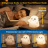 Color-Changing/30-Min Rechargeable Night Light for Kids - Silicone Lamp with Touch Sensor for Kids Room - LED Squishy