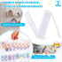 2 Pack Toy Storage Container and Organizer Case with 48 Compartments, Small Toy Organizer Cars Carrying Case Compatible