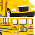 BDTCTK Diecast Yellow School Bus Toy Cars, 5 Inch Pull Back Car with Opening Doors for Kids