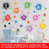 Colorful Inspirational Quotes Wall Decals, Watercolor Paint Wall Stickers with Motivational Lettering for Kids