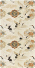decor gift Japanese Cloud Flower Crane Beige Baby Crib Sheets for Boys Girls Cotton