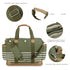 WTWU Large Capacity Sturdy Canvas Mom Bag Ergonomic Handle Strollers Hook for Traveling Parents and Caring Essential
