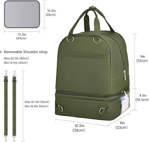 Derbiedersinn Breast Pump Bag, Compatible with Spectra Pumps, Insulated Carrying Case with Cooler for Milk Storage