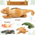 5Pcs 27" 4 Giant Lizard Plush, Mother Iguana Stuffed Animal with Baby Lizard Plushies, Bearded Dragon Plush Toy