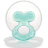(Pack 1) Nuby Silicone Teethe-EEZ Teether with Bristles, Includes Hygienic Case, Aqua