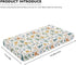 ZDCUSTOM 2 Pack, 52"x28" Cozy 2-Pack Changing Pad Cover for Girls Boys Dinosaur Print Soft Diaper Change Table Sheets