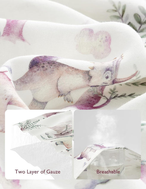 Momcozy 47"x47", Muslin Swaddle Blankets, Breathable and Skin-Friendly Muslin Swaddle, Baby Wraps Shower Gifts & Baby
