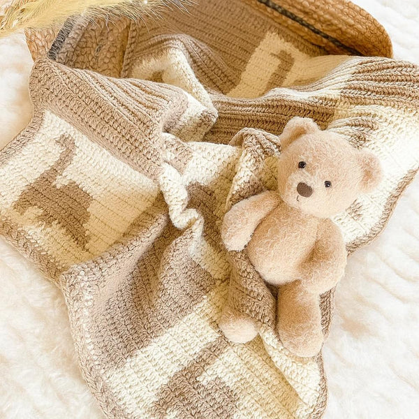Cotton Baby Blanket Knit Soft Cozy Swaddle Receiving Blankets Toddler Infant Blanket