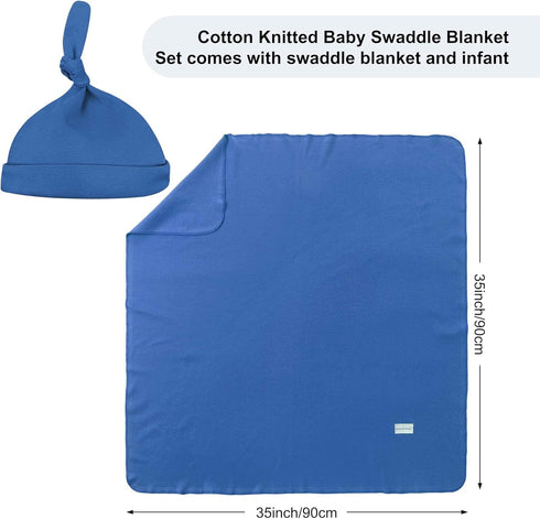 Miracle Baby Set, Swaddle Blanket and Hat Newborn Swaddle Wrap, Receiving Blankets, Burping Cloth & Stroller Cover