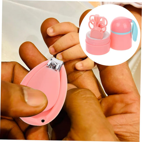 Yardwe Nail Care Professional Grooming Kit Clippers Scissors File and Tweezers for Newborns Includes Electric Nail File