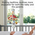 0-3, 6-9 Tumama Baby Crib Mobile with Projection Night Light, Music and White Noise, Soft Plush Mirror Hanging Toys
