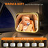 Baby Car Mirror with Light, Rechargeable Rear Facing Mirror with Remote Control, 360° Rotation, Clear Vision