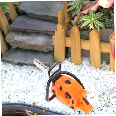 2pcs Dollhouse Chainsaw Mini Toys, Plastic Outdoor Playsets, Tiny Chainsaw Model