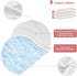 decor gift 4 Pack 22x11in Cotton Burp Cloths Muslin Easy Care Wildflower Pastel Blue Baby spit up Rags for Babies boy