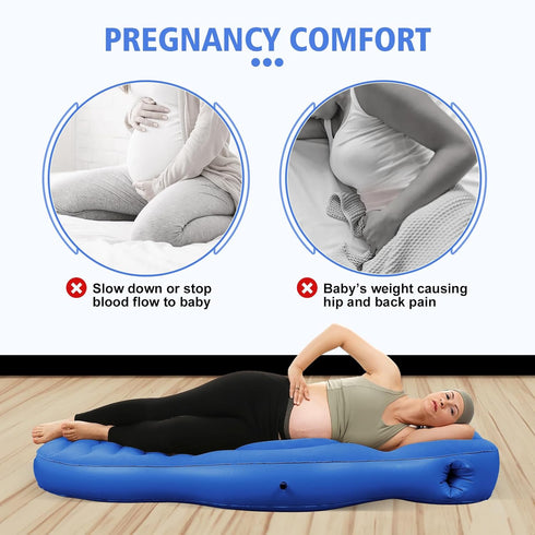 Float-Tummy Inflatable Pregnancy Pool Nest Pillow, Pregnancy Tanning Float for Prone Sleeping,Belly Mattress for Back
