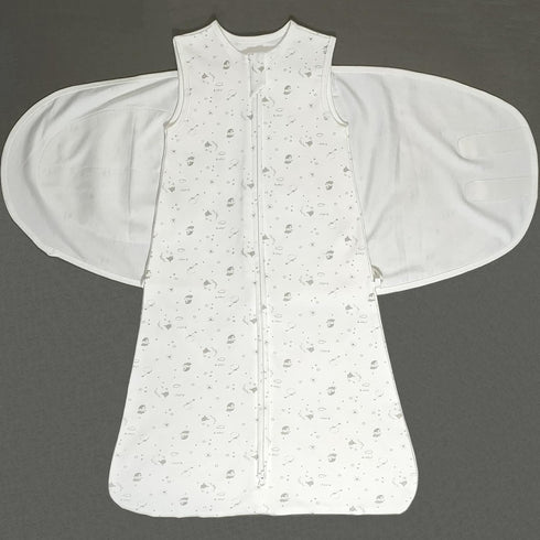 3-Ways 4 3-9 Swaddle Sack for Baby Sheep Pattern Adjustable Swaddling Sleeping Bag Cotton Wearable Blanket for Newborn