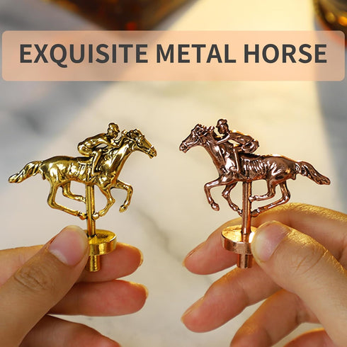 11 2 2 HOROW Horse Racing Game - Wooden Horse Race Board Game with Luxury Metal Horses Dice and Cardsfor Kentucky Derby