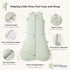 Momcozy 0-6 1.5 Sleep Sack for Baby Months, TOG Baby Wearable Blanket with Supportive Plush Filling, Two-Way Zipper