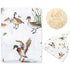 LifeTree Muslin Swaddle Blankets, Muslin Baby Boy Swaddle Blanket and Hat Set