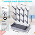 ZYLOHA 12 Baby Bottle Drying Rack: Space Saving Vertical Bottle Drying Holder with Brushes Holder - Large Bottle