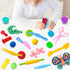 10 Dough Tools Piece Plastic Dough Tools for Kids with Rollers, Rolling Pins, Scissors