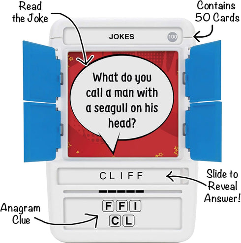 100 PICS Jokes Game | Kids Games | Card Games & Fun Travel Games | Toys & Games | Card Games for Adults and Kids | Family Games | Beach Games | Word Games | Kids Travel | Ages 6+