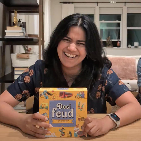 Desi Feud Board Game | Ultimate Survey Gameshow | Fun for Friends & Family | Great for House Party, Gifting & Road