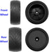 4Pack ShareGoo RC 85mm/3.34" Rubber Tires, Front Rear Tyres, 12mm Hex Wheel Compatible with Redcat HPI HSP Kyosho RC Car
