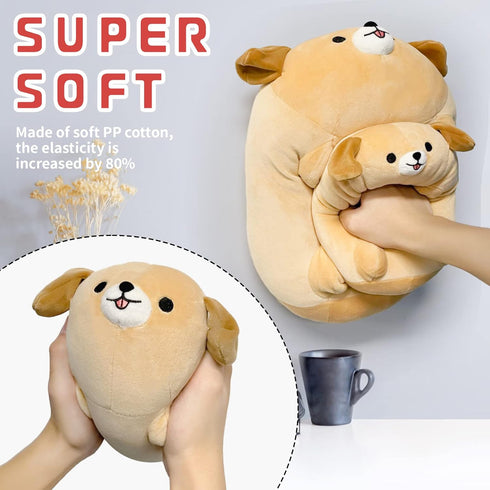 8 Inch Dog Stuffed Animal - Plush Labrador Pillow, Stuffed Puppy Toys, Birthday Gifts for Kids Girls Boys