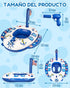 Swimming 26 Inch 3-8, Summer Inflatable Pool Floats Kids - Pool Floaties Pool Navy Model with Corded Water Gun for Boys