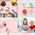 Kids Silicone Cloud Shape Non-Slip Placemat for Baby Toddlers, Portable Food Mat, BPA Free for High Chairs
