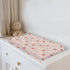 Summer 32''16'' Boho Strawberry Flowers Baby Changing Pad Covers for Boys Girls Strawberries Pink Bows Checkerboard