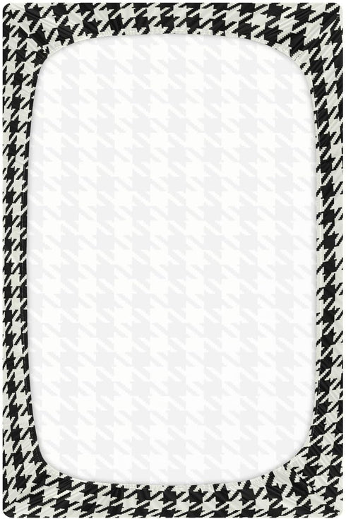 J JOYSAY 39 27 Classic Houndstooth Fitted Crib Sheet for Boys Girls Baby Crib Sheet Crib Mattress Sheet Crib Bedding, x