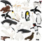ONEST 25 Pieces Mini Arctic Animals Figurines Set, Polar Animal Toys for Kids Birthday Gift