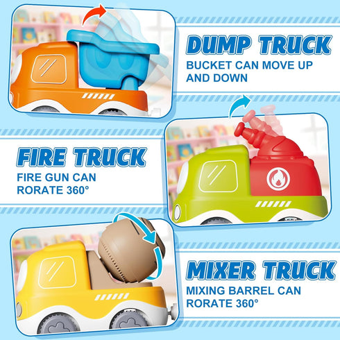 Set 2-4, Set 2 3 4 5 Train for Toddlers w/Steam, Sound & Lights, Toddler Toys for Age Electric Train with Tracks Road