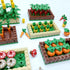Cropland Set Farm Field Accessories Building Blocks Playset for Kids 6 Years Old, Harvest Seasonal Kits