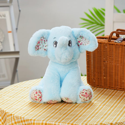 BSTAOFY Light Up Elephant Soft Plush Toy, Cozy LED Stuffed Animal Nightlight for Kids