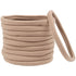 XIMA 40 Pack Nylon Headband, Newborn DIY Soft Elastic Hairbands for Baby Girls, Tan-40pcs
