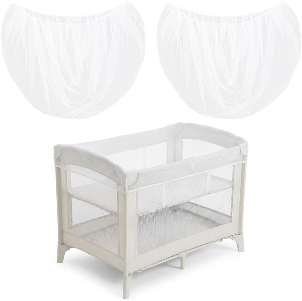 Rthjsfj 2Pcs Mosquito Net for Baby Bed Stroller, Breathable Portable Netting Cover for