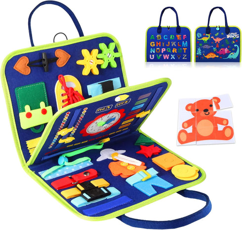 Busy Board for 1 Year Old - Montessori Toys for 2 Year Old, Baby Sensory Toys for Toddlers, Learning Activities