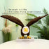 ZWLCWYBDBD 24" Adorable Bald Eagle Plush Toy - Stuffed Animal with Bendable and Stretchable Wings, Ideal for Gifts
